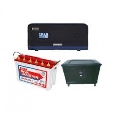 LUMINOUS ZELIO 1100VA (12V) + EXIDE INVAMASTER IM 10000 150AH TALL TUBULAR BATTERY + PLASTIC TROLLEY